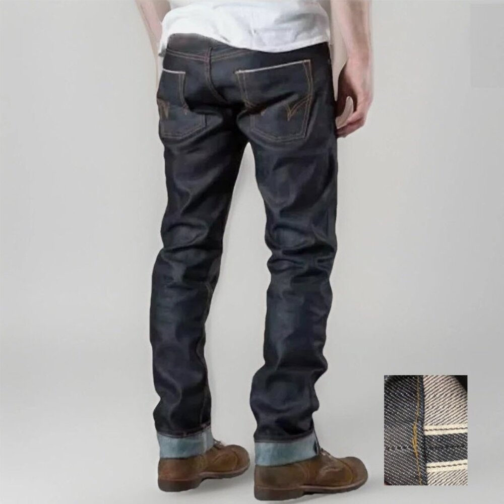 Edwin SEN Selvedge Denim Men's Dark Blue Slim Jeans Size 31 Made in Japan SK505S